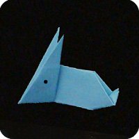 traditional origami bunny rabbit