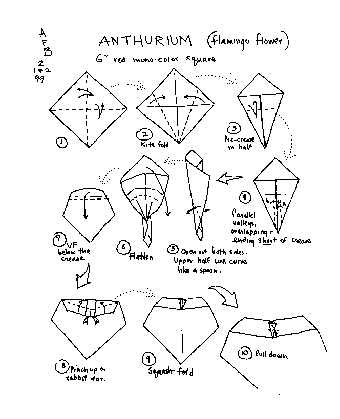 origami flower tutorial