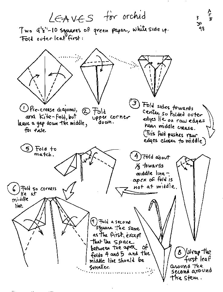 Origami Flower With Stem Instructions In this section find the best ...