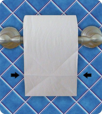 toilet paper origami