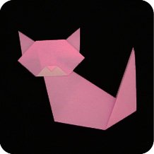 easy paper origami cat