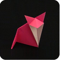 DIY Origami paper Fox