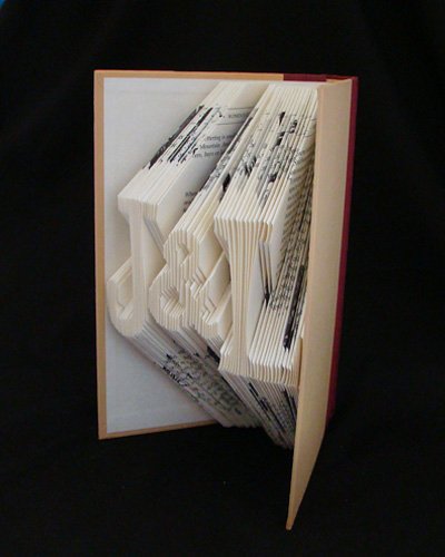 folded book sculpture
