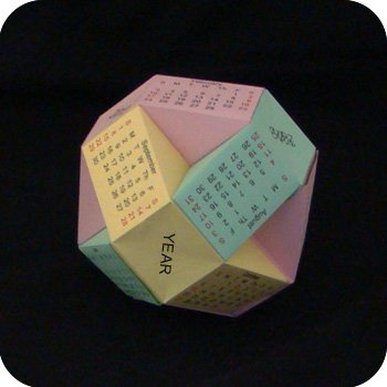 paper origami multi-ball calendar
