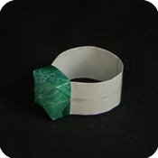origami gem star ring