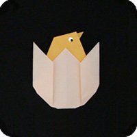 origami chick chicken egg