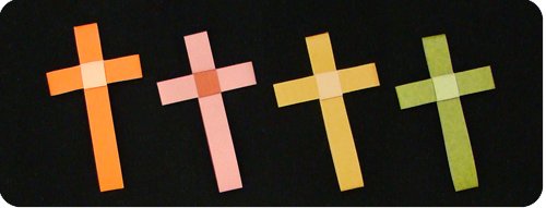 origami paper Easter Cross DIY