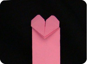 origami Heart Bookmark