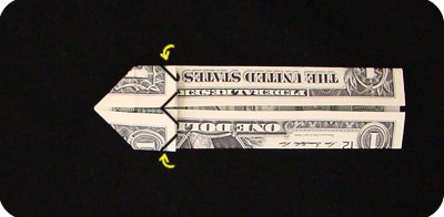 dollar bill origami Bookmark
