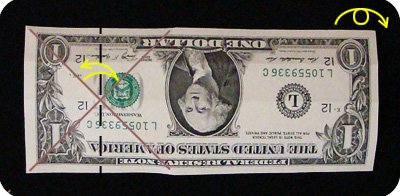 dollar bill origami Money Heart Bookmark