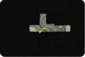money origami cross