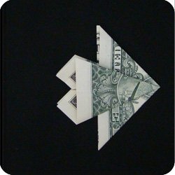 origami money mortarboard